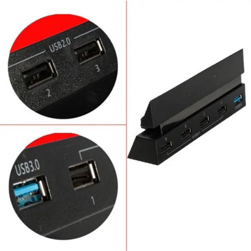 3.0 & 2.0 USB Hub for PS4 Controller Splitter