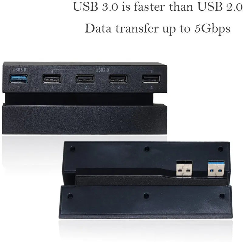 3.0 & 2.0 USB Hub for PS4 Controller Splitter