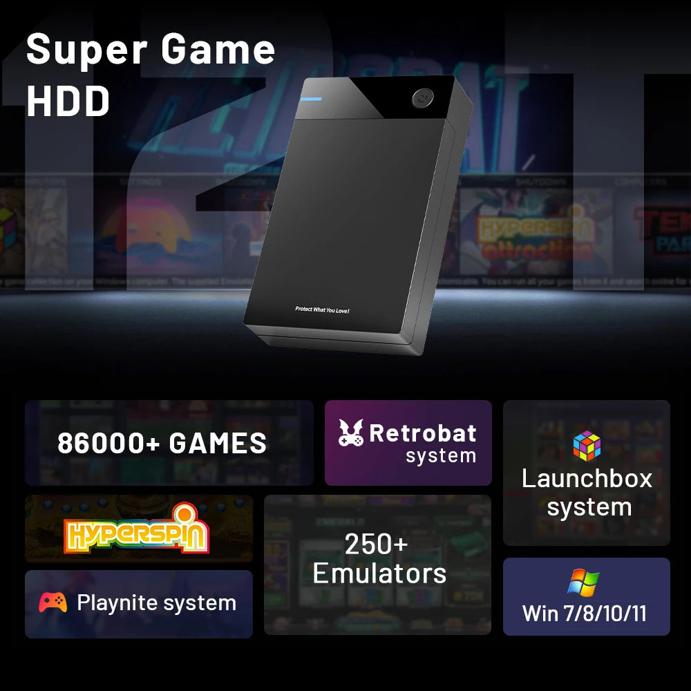 Gaming HDD with Hyperspin Launchbox