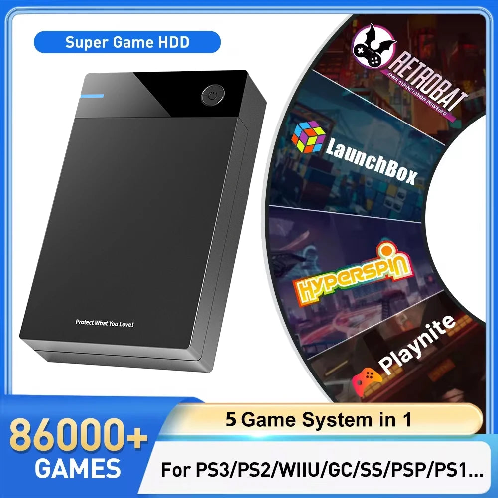 Gaming HDD with Hyperspin Launchbox