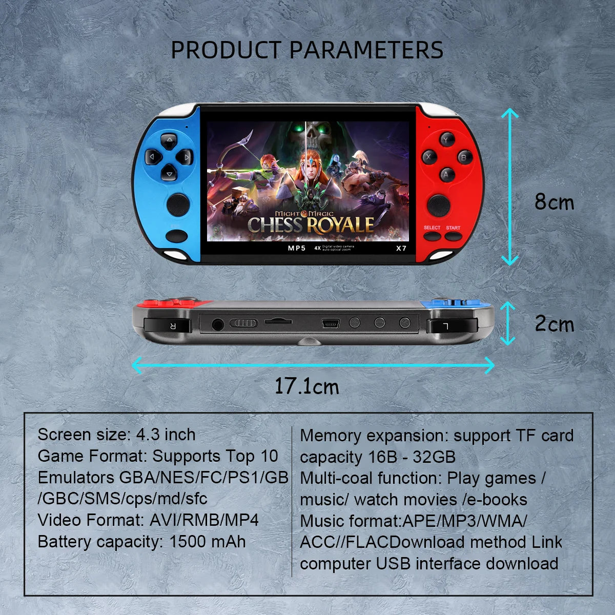 X7 Handheld Game Console