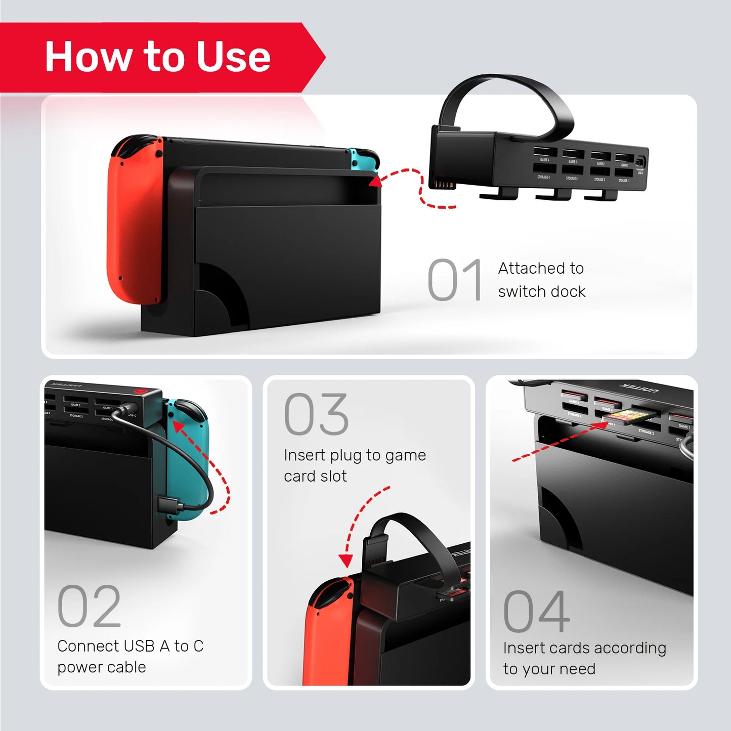 Game Reader Card Storage Holder
