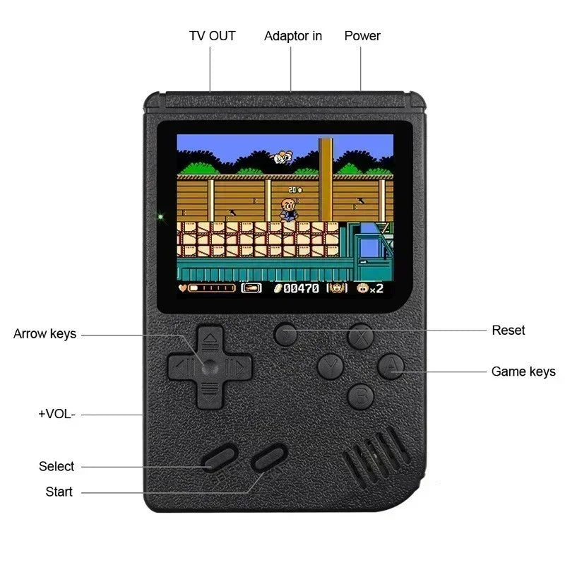 Portable Mini Video Game Console 8-Bit
