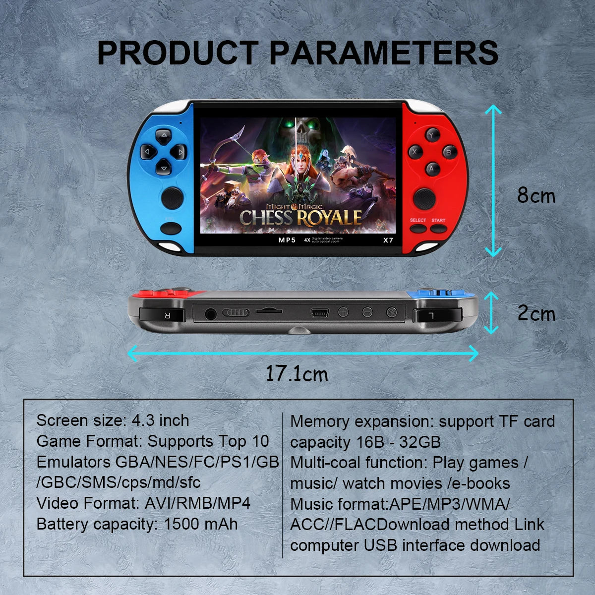 X7 Handheld Game Console