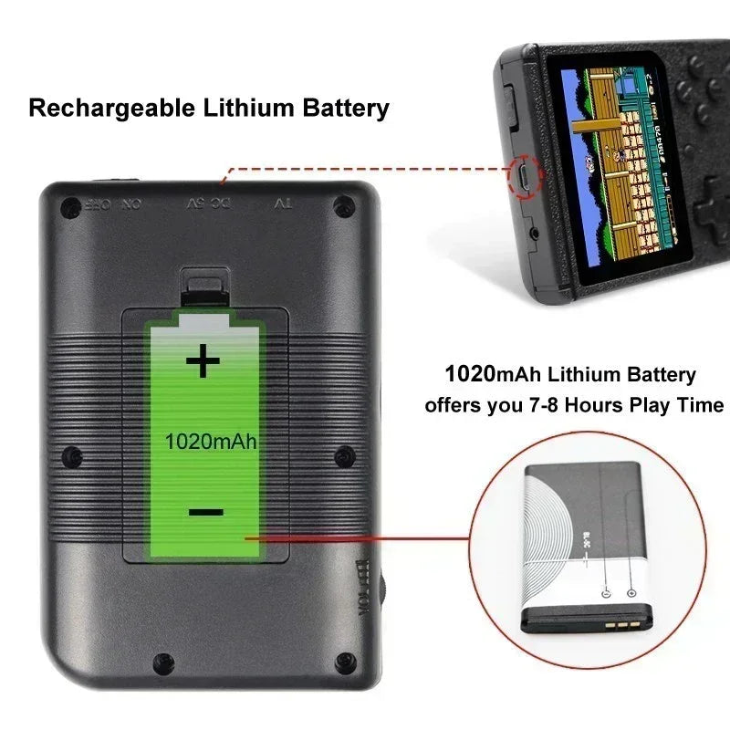 Portable Mini Video Game Console 8-Bit