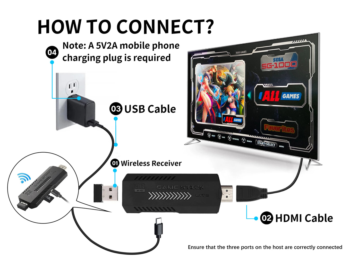 X2 Ultra Video Game Stick Console