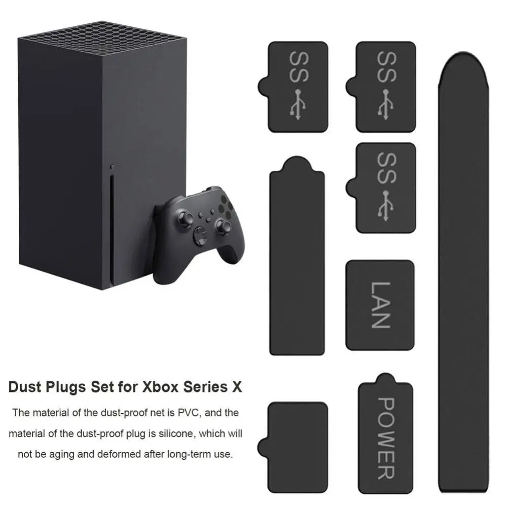 1Set Dust Plug Set For Xbox Dust Proof Mesh