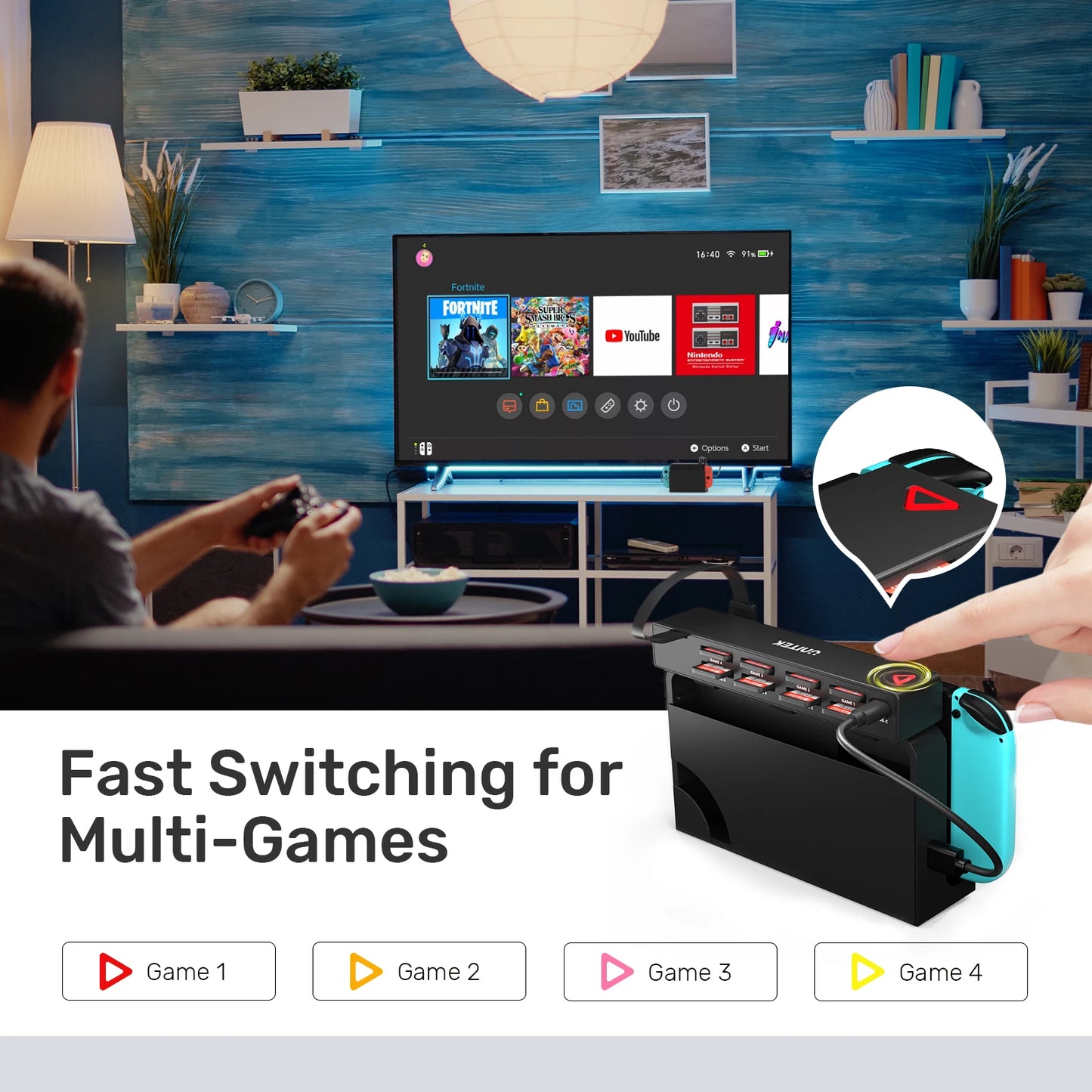 Game Reader Card Storage Holder